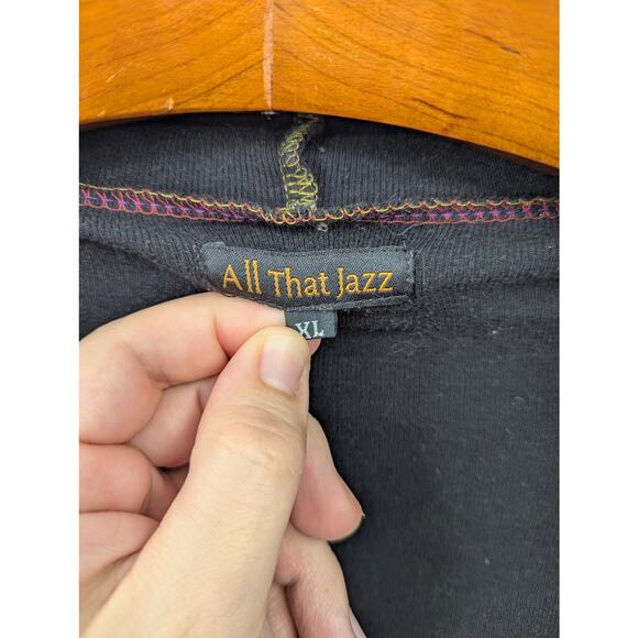 Artsy XL Patchwork Design 100% Cotton Hoodie Floral Detail Boho Hippie Festival - Picture 4 of 5